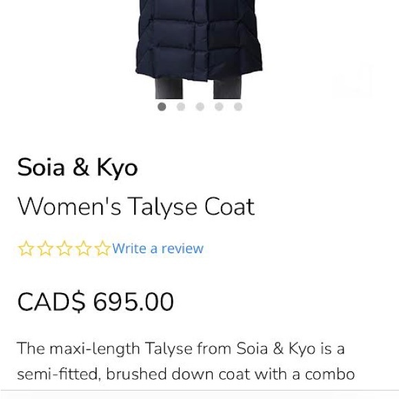 Brand New Designer Coat - Soia & Kyo - Picture 2 of 5